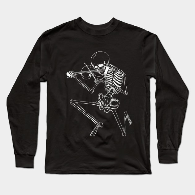 Skeleton Long Sleeve T-Shirt by lucamendieta